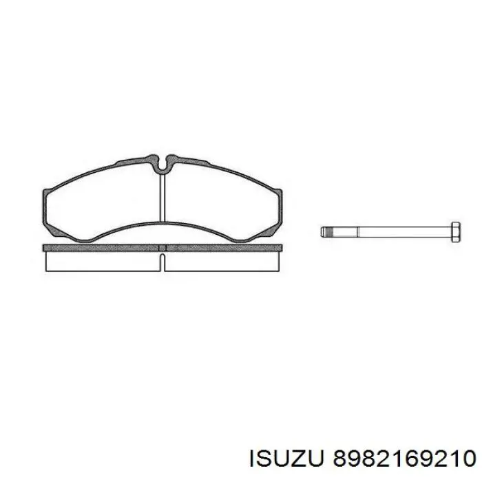 Comprar 8982169210 Isuzu Pastillas de freno traseras