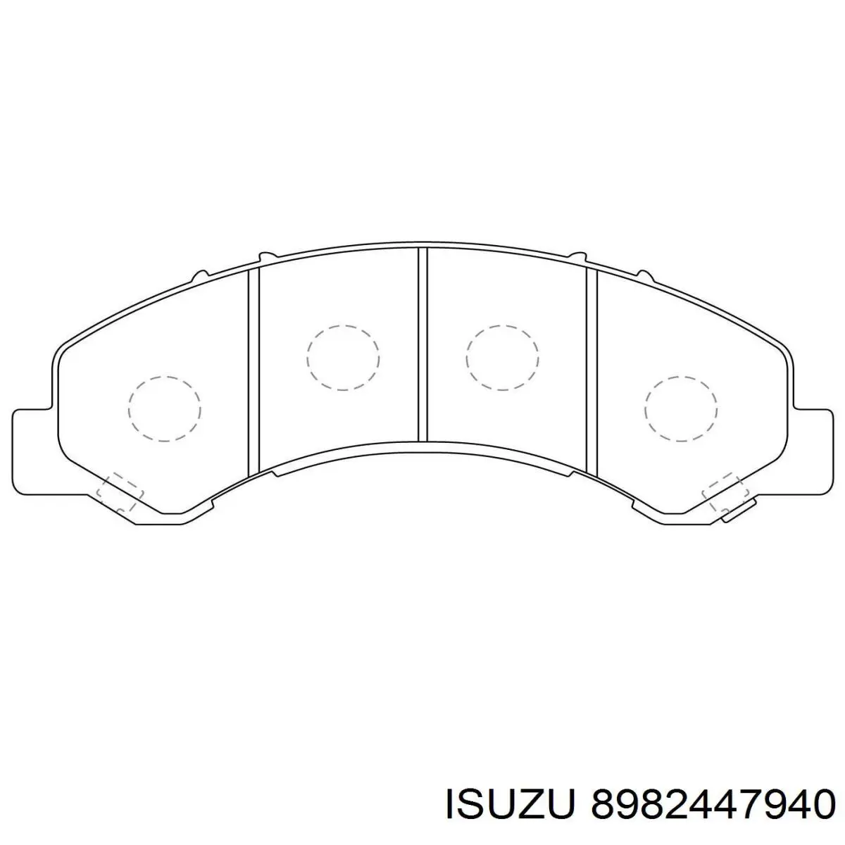 Comprar 8982447940 Isuzu Pastillas delanteras de freno