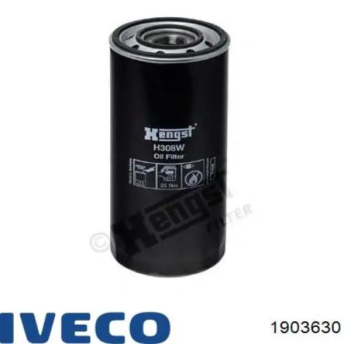 1903630 Iveco filtro de aceite