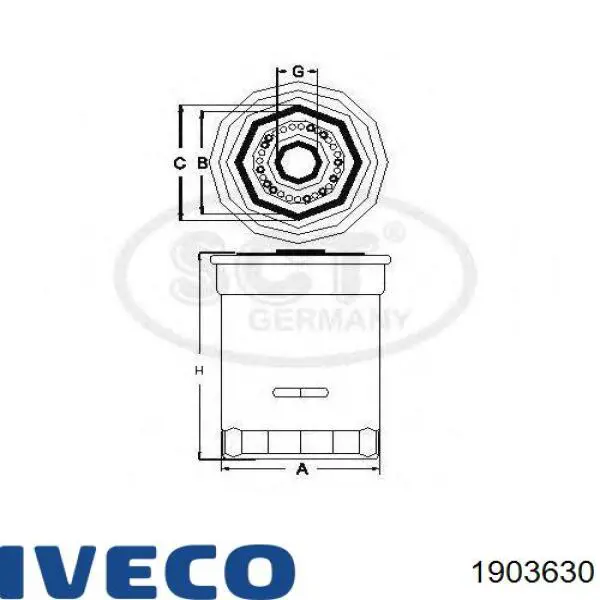 Filtro de aceite 2330200 UFI