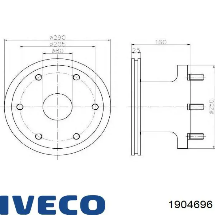 711986 Errevi juego de reparación, pivote mangueta