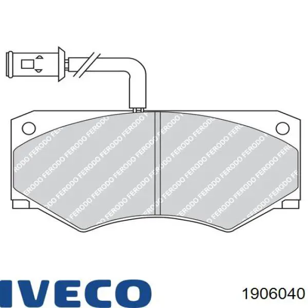 Comprar 1906040 Iveco Pastillas delanteras de freno