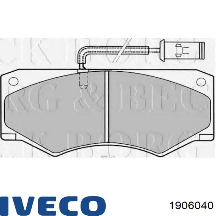 1906040 Iveco Pastillas delanteras