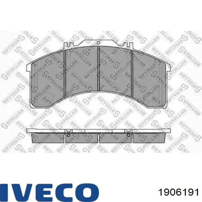 1906191 Iveco pastillas de freno delanteras