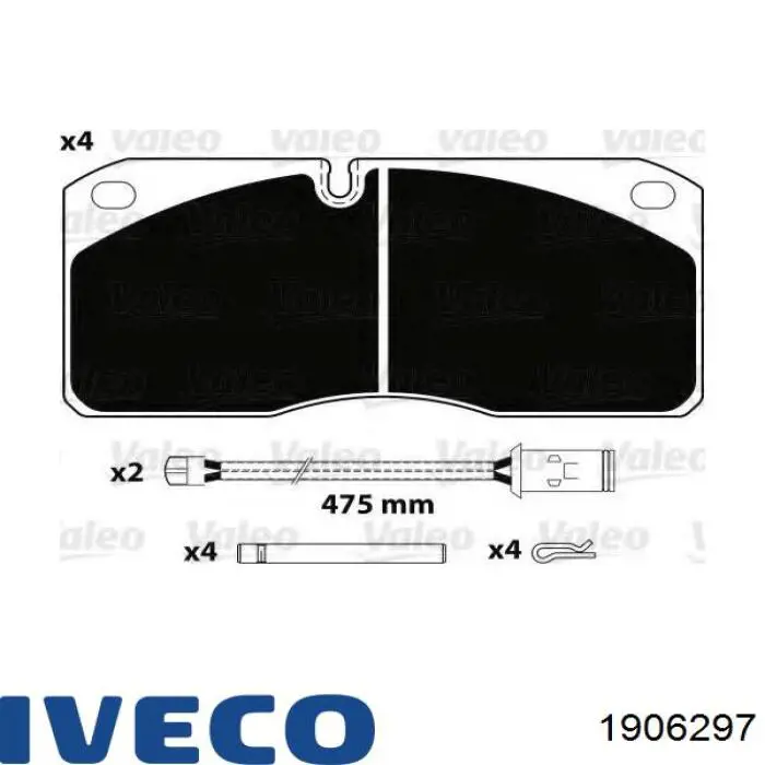 Pastillas freno delanteras Iveco 1906297 precio, desde 36,28 EUR