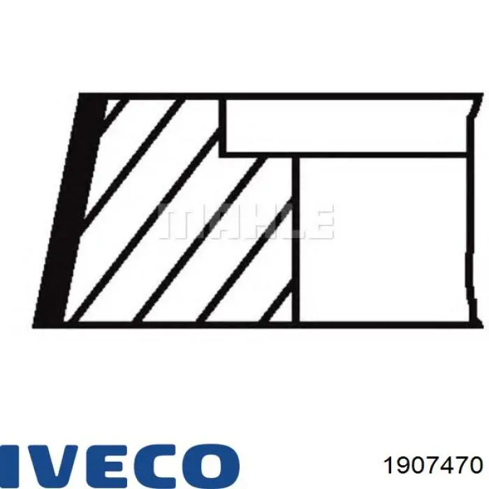 Juego de aros de pistón para 1 cilindro, STD para Iveco Eurostar 