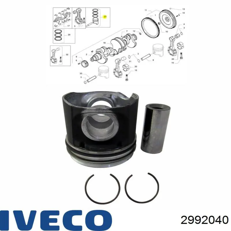 Comprar 2992040 Iveco Pistón