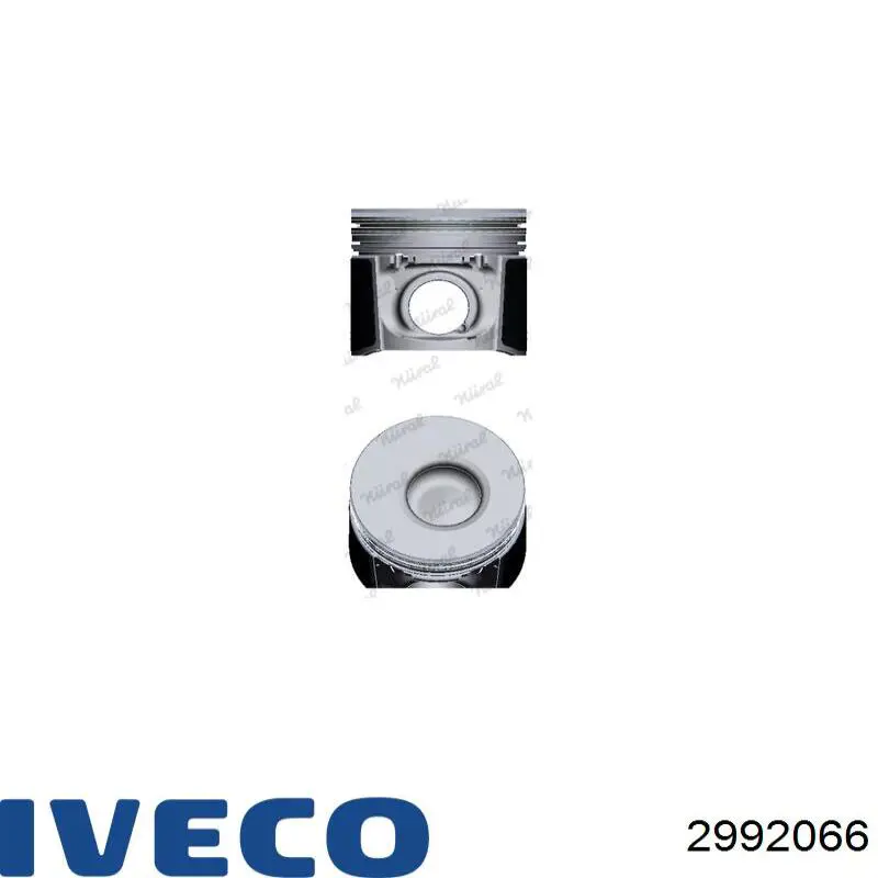 2992066 Iveco pistón completo para 1 cilindro, cota de reparación + 0,50 mm