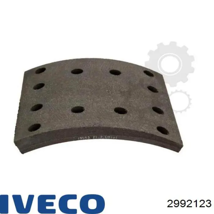 Forro de freno delantero (camión) 2992123 Iveco