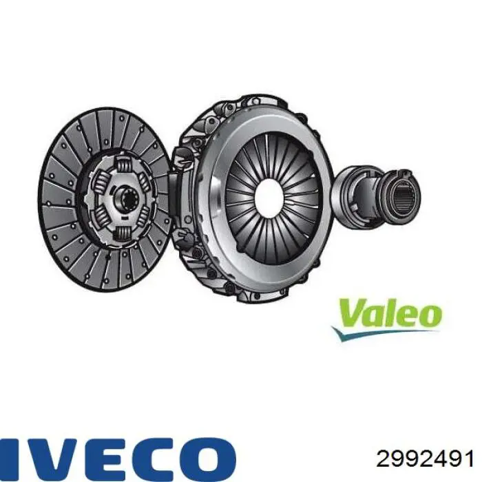 2992491 Iveco kit de embrague (3 partes)