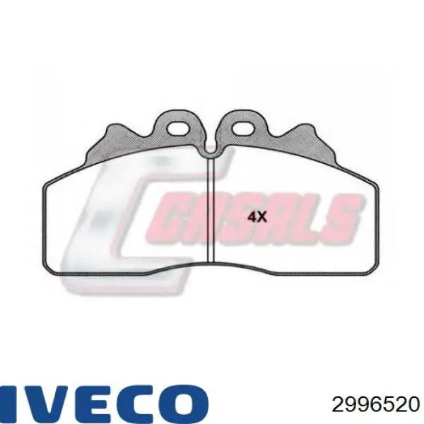 2996520 Iveco Pastillas freno traseras