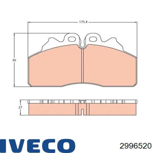 Pastillas traseras de freno Iveco 2996520 precio, desde 81,22 EUR