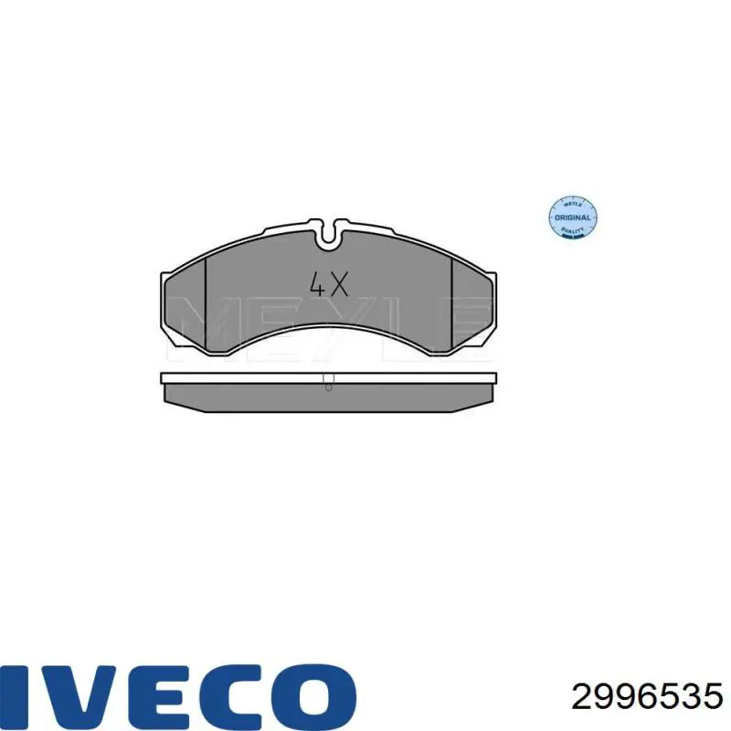 2996535 Iveco Pastillas freno traseras