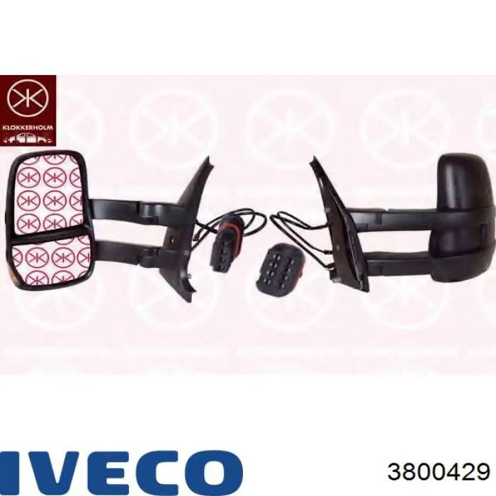 Espejo de retrovisor izquierdo 3800429 Iveco