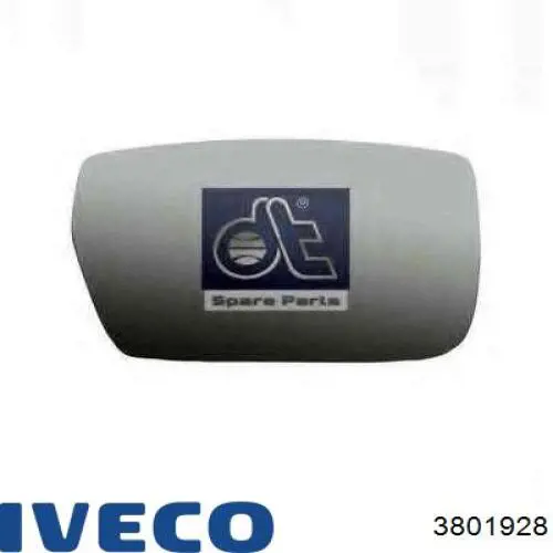Cristal de espejo retrovisor exterior izquierdo 3801928 Iveco