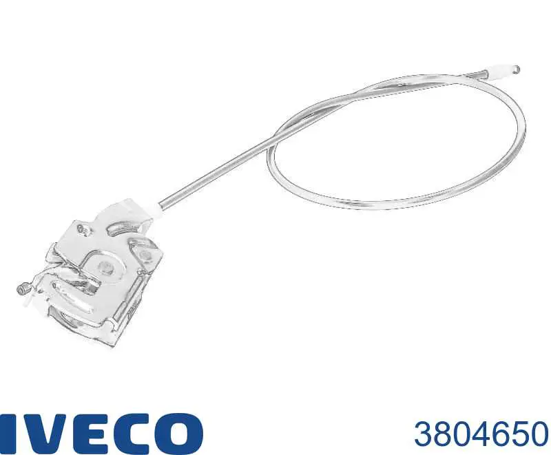 3804650 Iveco Cerradura inferior de puerta trasera izquierda de doble hoja