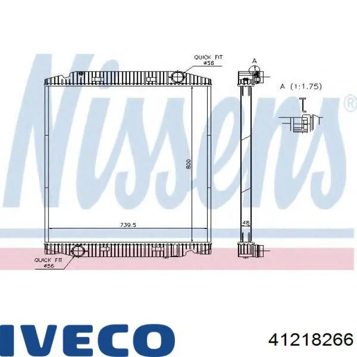 Comprar 41218266 Iveco Radiador de auto