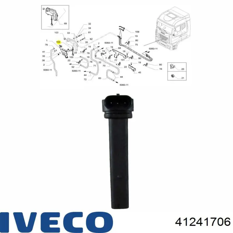 Comprar 41241706 Iveco Sensor de nivel de refrigerante del depósito