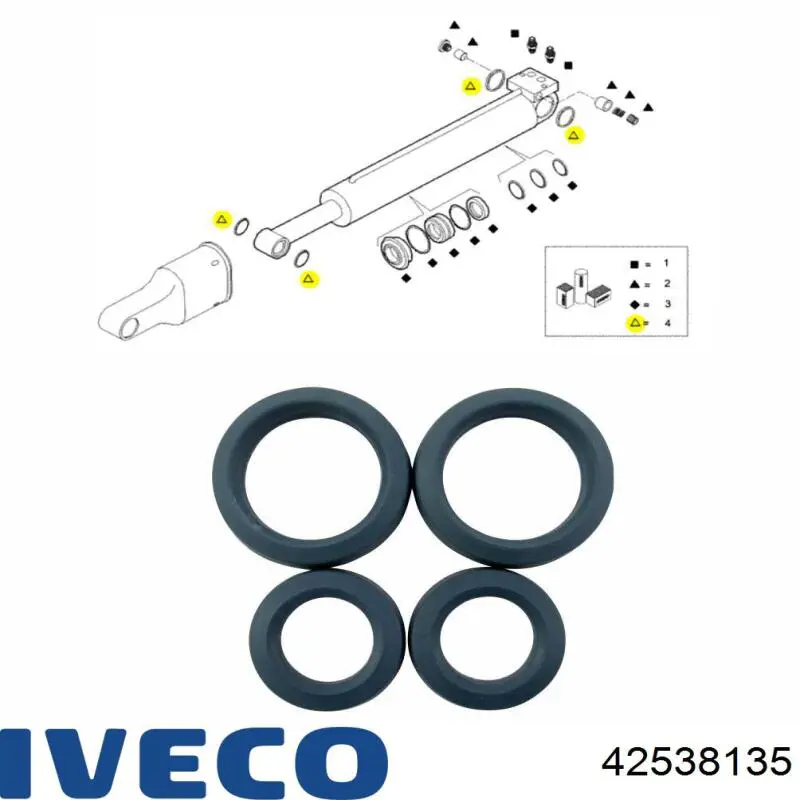 Comprar 42538135 Iveco Cilindro de inclinación de cabina