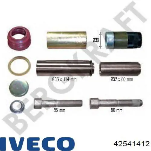 Kit de reparación de pinzas de freno trasero 42541412 Iveco