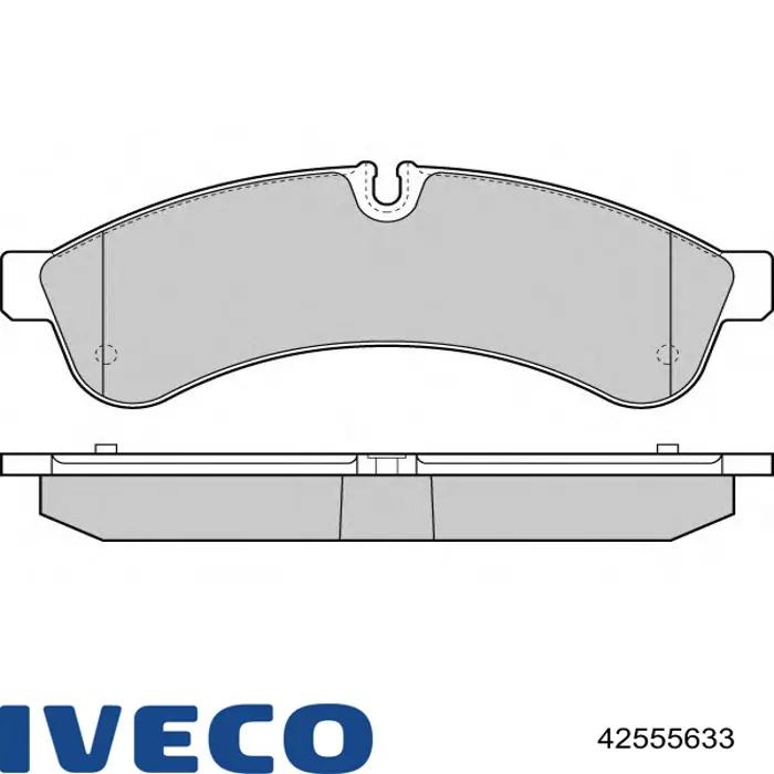 Pastillas traseras Iveco 42555633