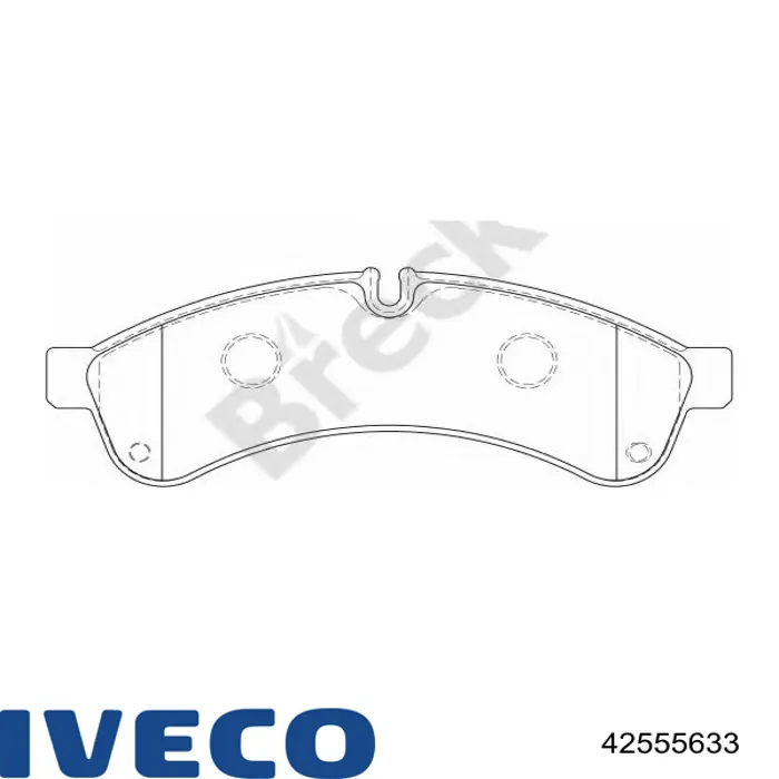 42555633 Iveco Pastillas freno traseras