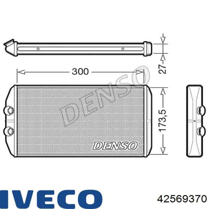 42569370 Iveco radiador de calefacción