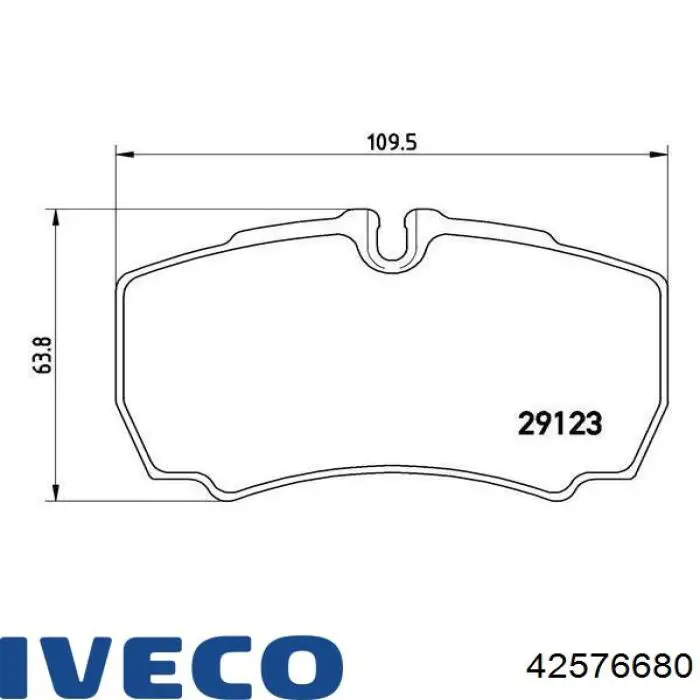 Pastillas traseras de freno Iveco 42576680 precio, desde 20,34 EUR