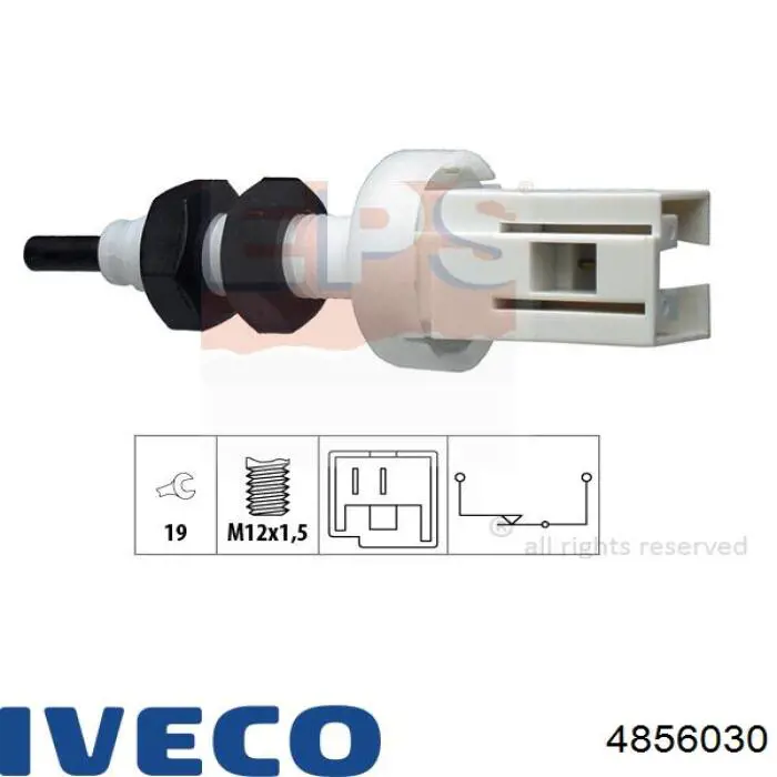 Interruptor de luz de freno Iveco 4856030 precio, desde 11,27 EUR