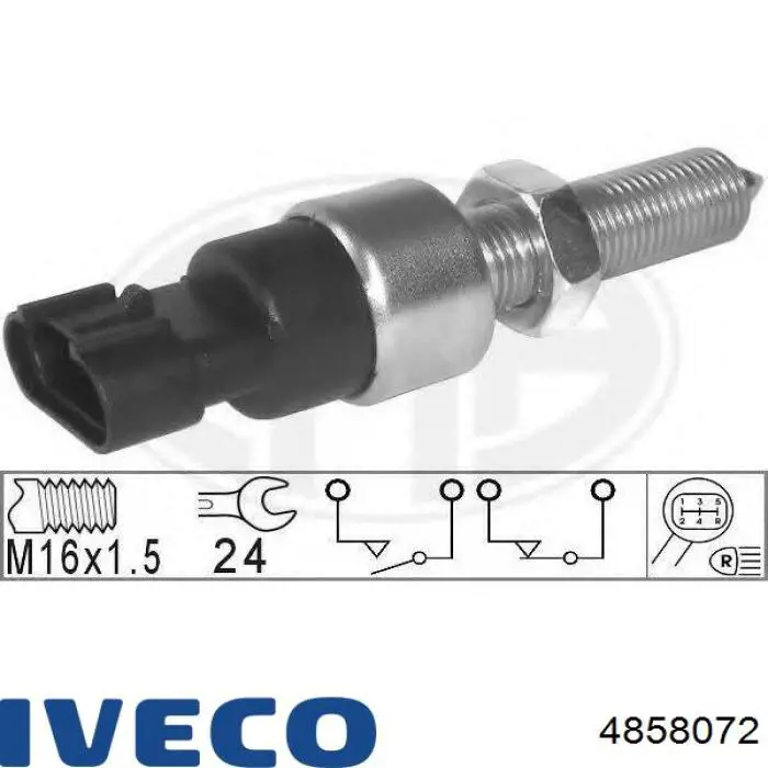 Comprar 4858072 Iveco Interruptor de luz de marcha atrás