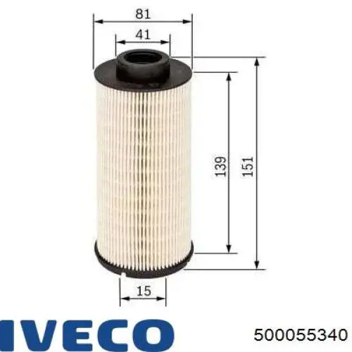 Comprar 500055340 Iveco Filtro diesel
