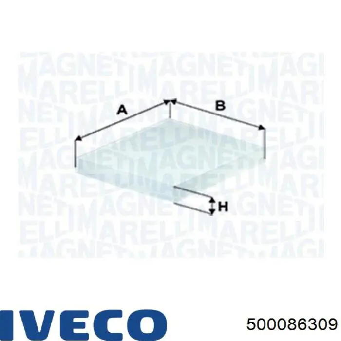 Filtro de habitáculo 500086309 Iveco