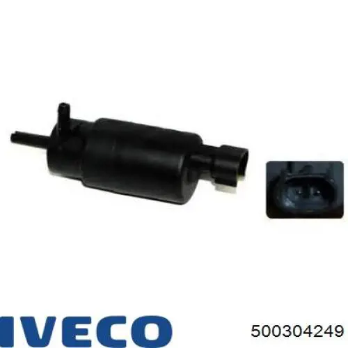 Comprar 500304249 Iveco Bomba de agua limpiaparabrisas, delantera
