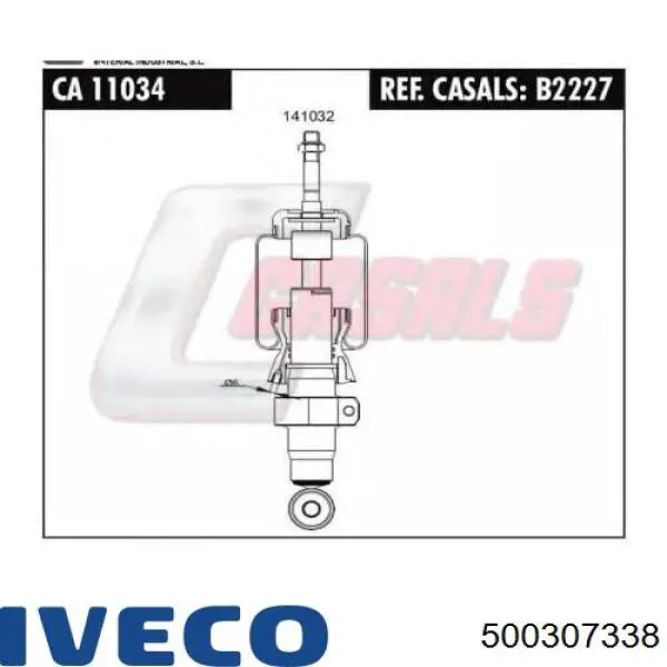 500307338 Iveco amortiguador de cabina (truck)