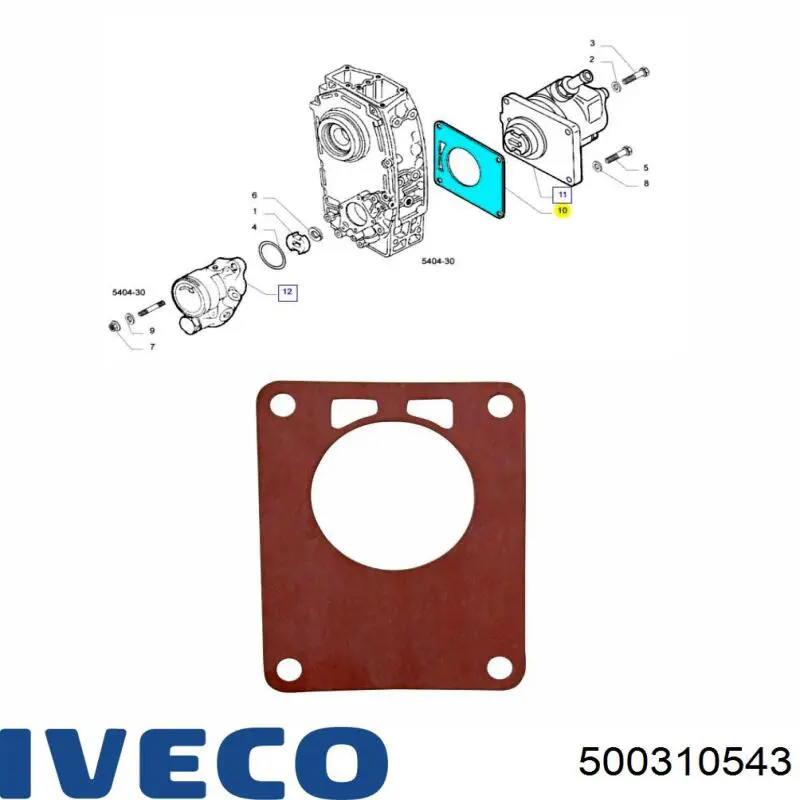 Junta de la bomba de vacío Renault (RVI) 7701044981