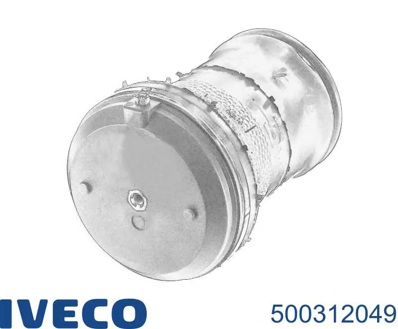 500312049 Iveco Bolsa de aire del eje trasero
