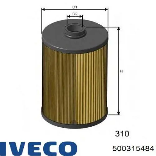 Filtro combustible Iveco 500315484 precio, desde 4,98 EUR