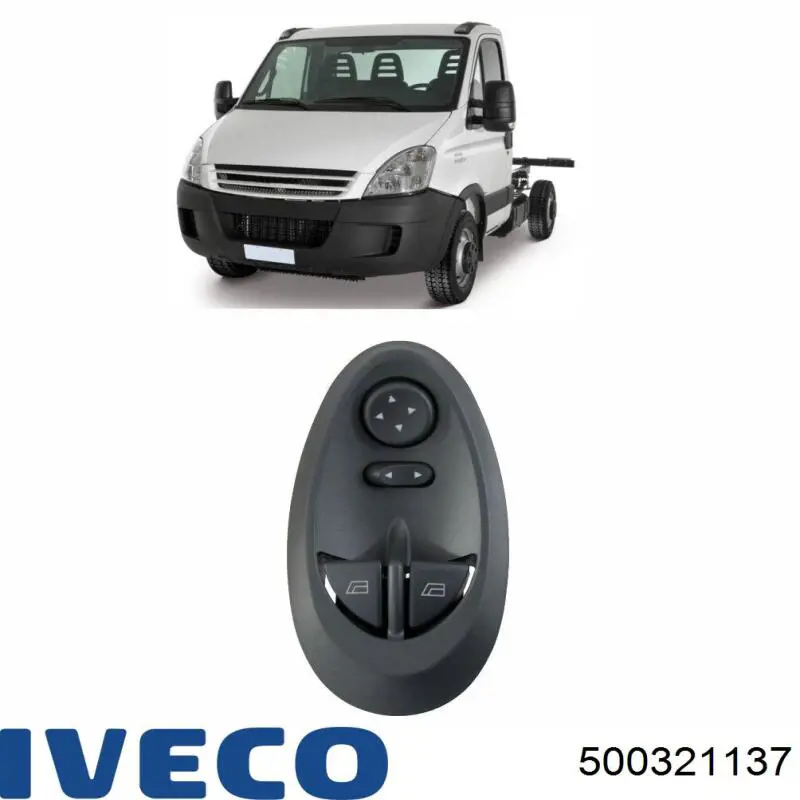 Comprar 500321137 Iveco Interruptor de elevalunas delantera izquierda