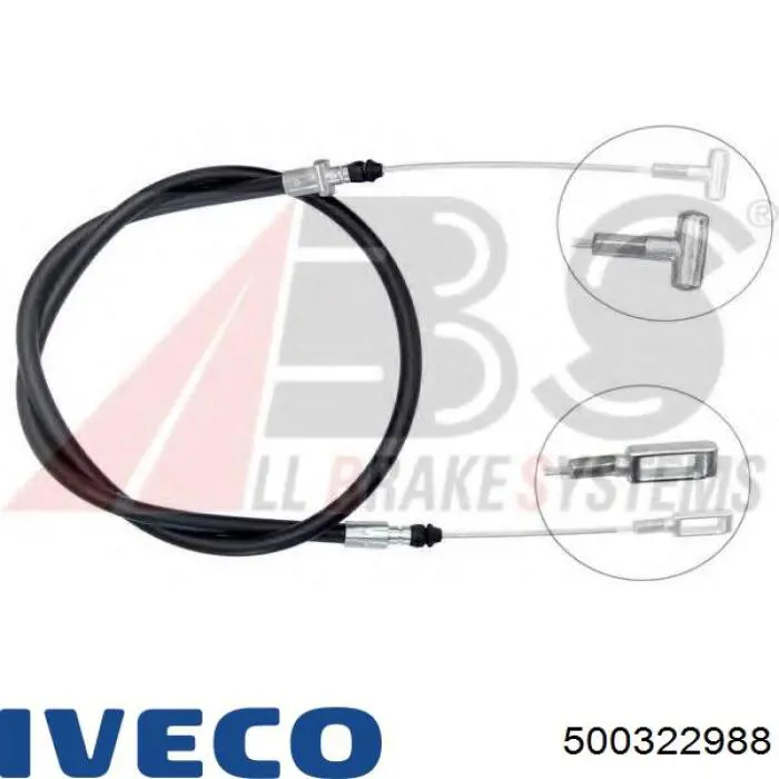 7.15707 Diesel Technic cable de freno de mano delantero