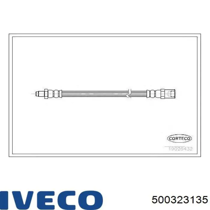 500323135 Iveco latiguillo de freno delantero