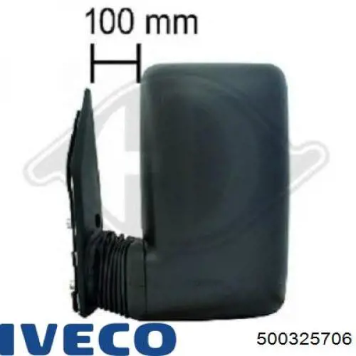 Espejo de retrovisor izquierdo 500325706 Iveco