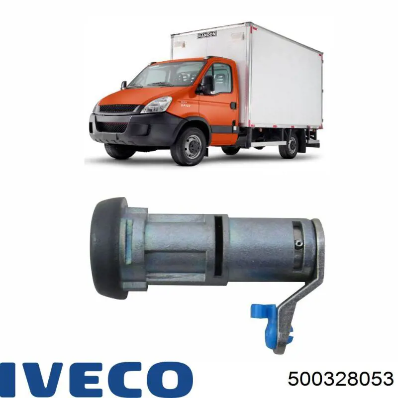 500328053 Iveco Cilindro de cerradura de puerta delantera izquierda