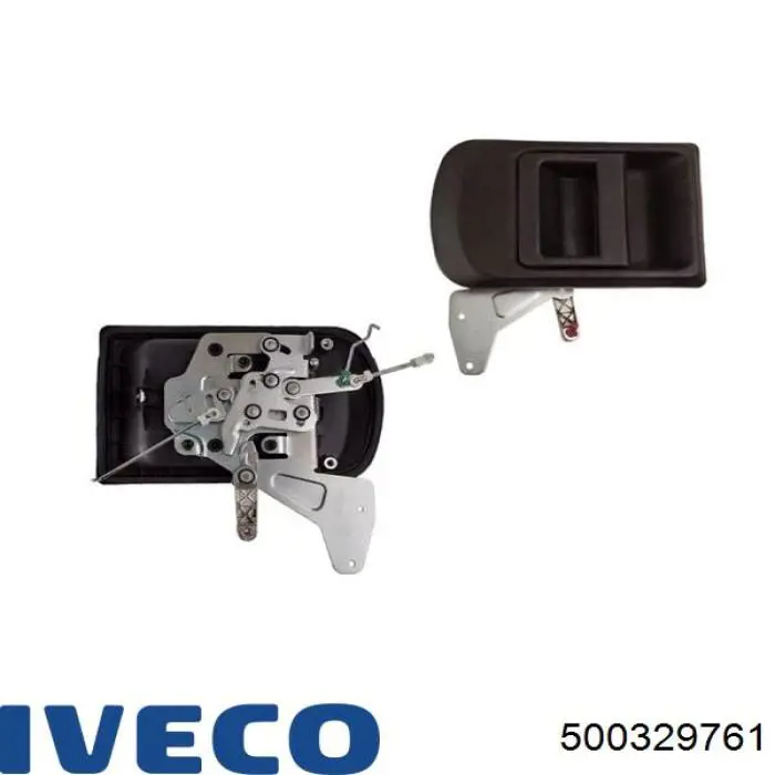 Manija exterior derecha de puerta corrediza 500329761 Fiat/Alfa/Lancia