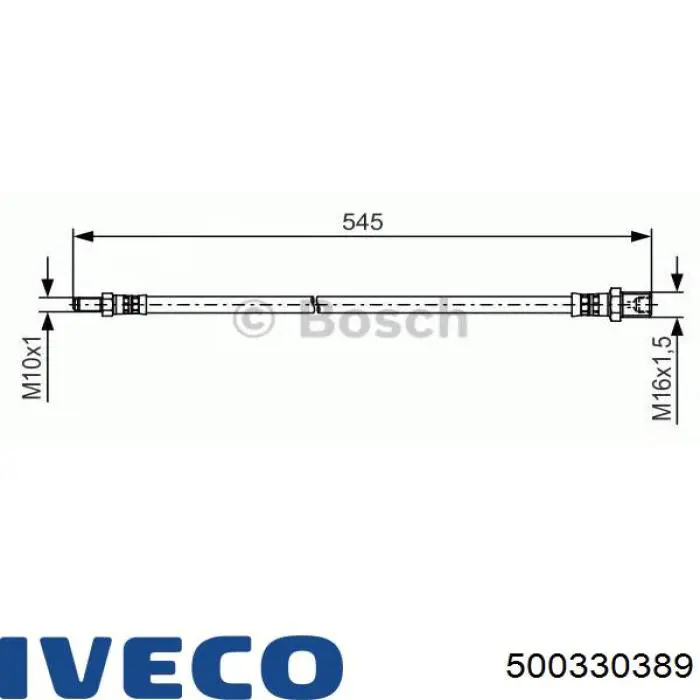 500330389 Iveco latiguillo de freno delantero