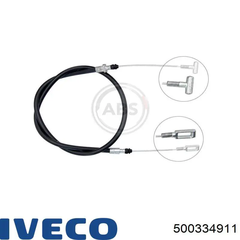 500334911 Iveco cable de freno de mano delantero