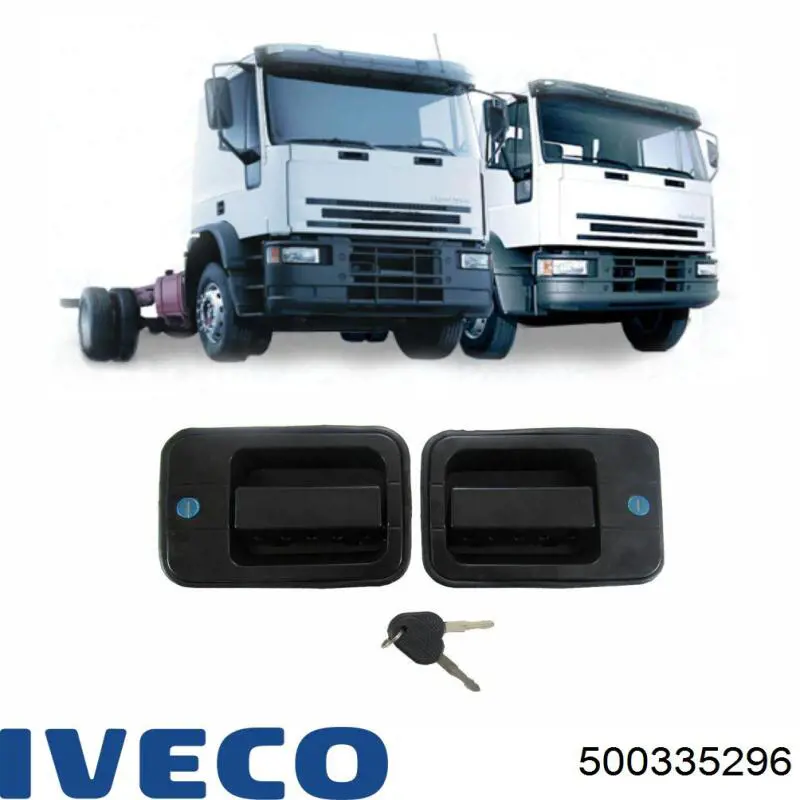 500335296 Iveco tirador de puerta exterior delantero