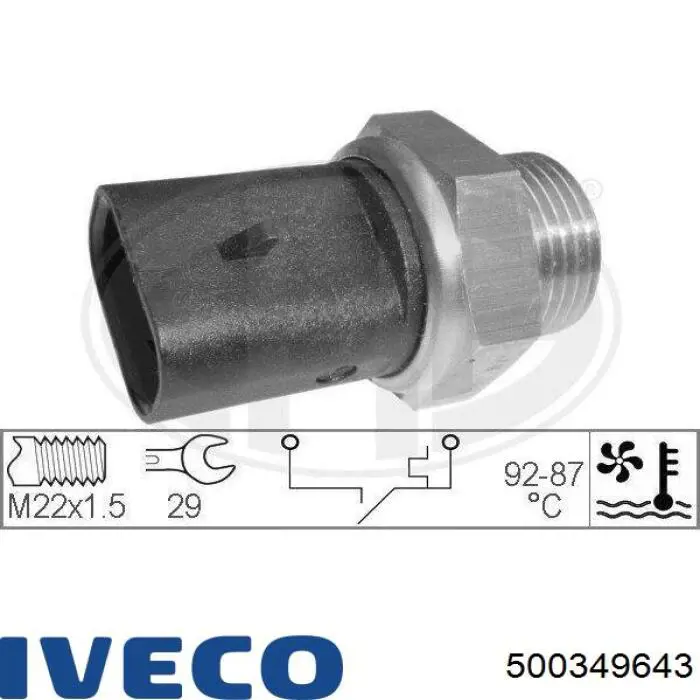 500349643 Iveco Interruptor térmico