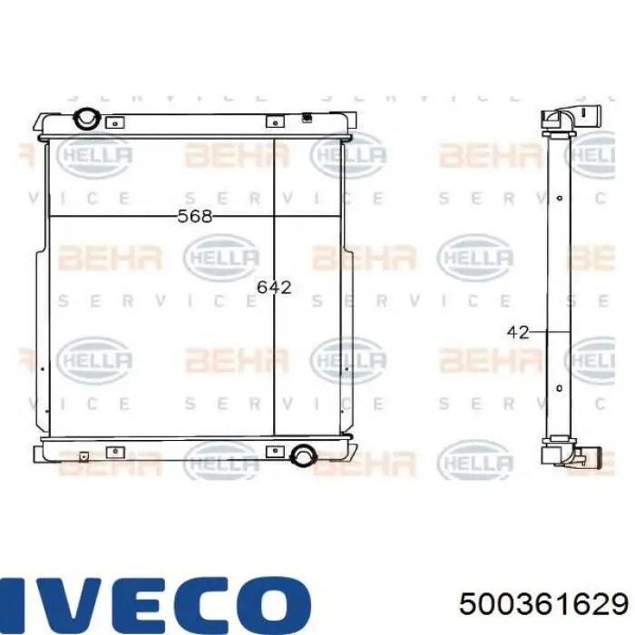 Comprar 500361629 Iveco Radiador de auto