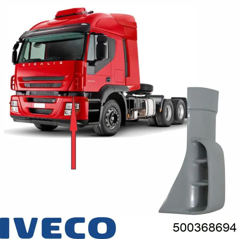 504306106 Iveco Bisagra del capó