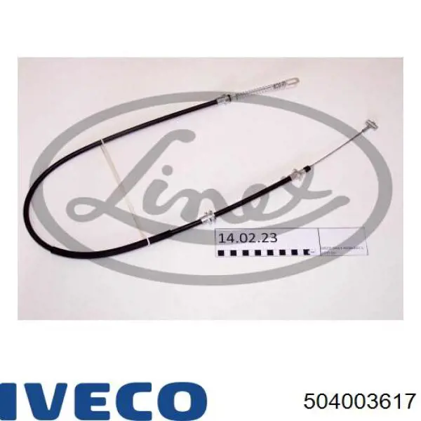 Cable de freno de mano trasero derecho/izquierdo 504003617 Iveco